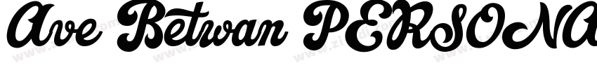 Ave Betwan PERSONAL字体转换